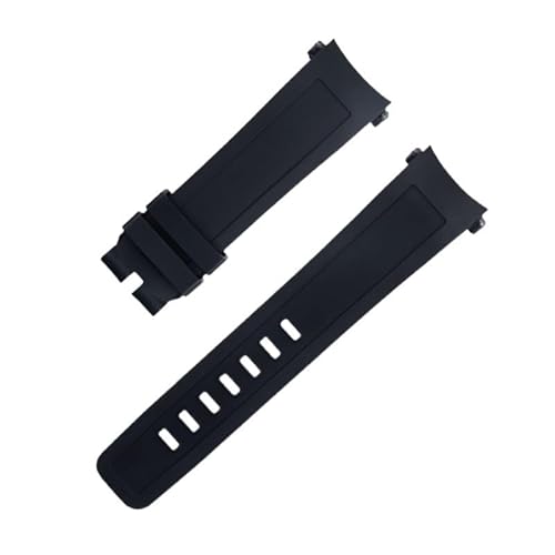NRYCR Uhrenarmband mit gebogenem Ende, 22 mm, Schnellverschluss, für IWC-Armband, Aquatimer-Familie, Fluoro-Gummi-Armband, Einheitsgröße, Achat von NRYCR