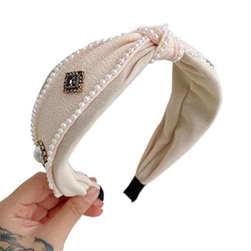 Frauen Stirnband breite Seite Strass Haarband Knoten Kopfbedeckung Haarschmuck von NSIBAN