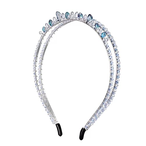 Handgefertigtes Perlen-Mesh-Doppelstab-Haarband, passendes Stirnband, Haarkarten-Kopfschmuck von NSIBAN