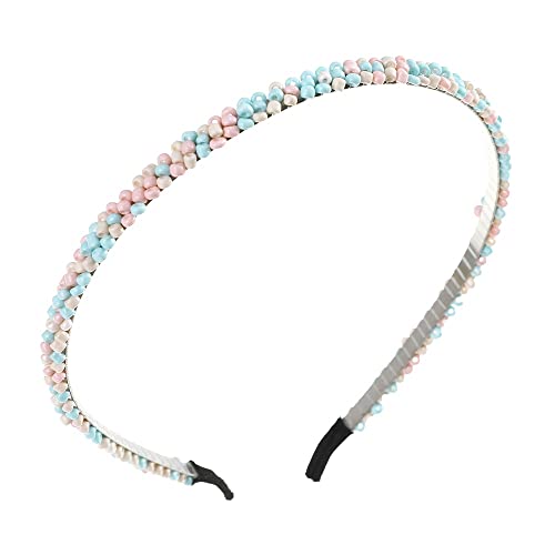 Handgemachtes Perlen-Strass-Haarband für Damen, glänzende Perlen, Stirnband, Braut-Haarband, Haarschmuck von NSIBAN