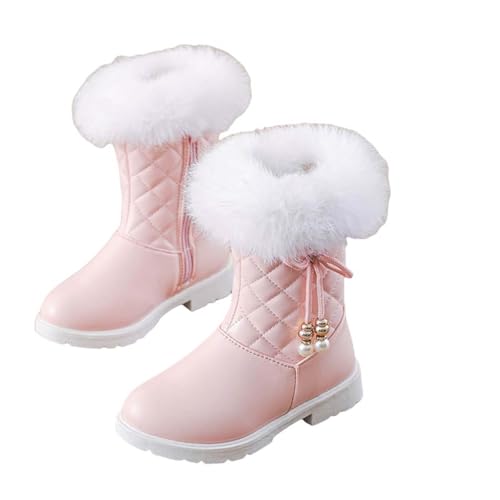 NSICBMNO Kinder Winterstiefel Mädchen Cowgirl-Stiefel Kunstfellbesatz Winter Schnee Schleife Schuhe Plateau Cowgirl Stiefel Biker Stiefel Herbstschuhe, Rosa, 4.5 Jahre NSICBMNO Kinder Winterstiefel Mädchen Cowgirl-Stiefel Kunstfellbesatz Winter Schnee Schleife Schuhe Plateau Cowgirl Stiefel Biker Stiefel Herbstschuhe, Rosa, 4.5 Jahre von NSICBMNO