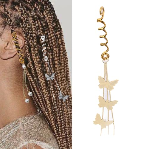 10 Stück Haaranhänger, Modischer Haarschmuck Für Zöpfe, DIY-Legierung, Dekorativ, Langlebig, Tägliches Haarstyling-Zubehör Für Frauen von NSXAYIWE