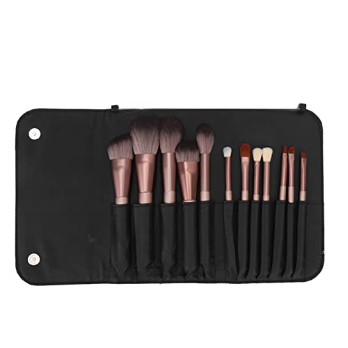 NSXAYIWE 12-teiliges Make-up-Pinsel-Set, Tragbares Kosmetikpinsel-Set, Weiche Synthetische Fasern, Kosmetikpinsel, Puder-Lidschatten-Highlight-Pinsel Für Make-up von NSXAYIWE