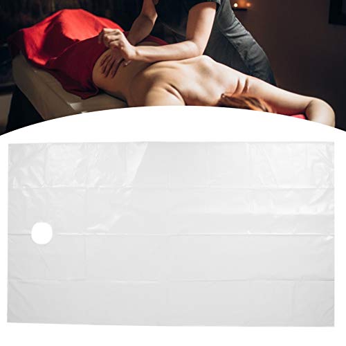Atmungsaktive Schönheitssalon-Laken, Hautfreundliche Spa-Massagetisch-Bettdecke 115 X 200 Cm Mit Gesichtsloch Für Professionelle Spas(Weiß) von NSXAYIWE