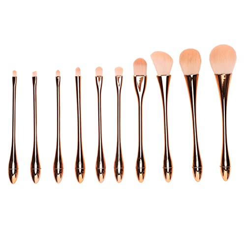 NSXAYIWE Make-up-Pinsel-Set, 10-teilig, Professionelle Kosmetikpinsel, Lidschatten, Concealer, Rougepinsel, Kosmetikpinsel-Set, Roségold Für Damen von NSXAYIWE