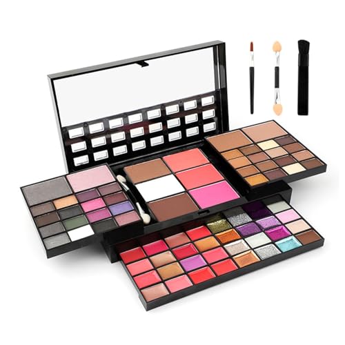 NSXAYIWE Make-up-Set, All-in-One-Make-up-Set, 74 Farben, Lidschatten, Lipgloss, Rouge, Highlight-Schatten-Puder, Make-up-Kombinationspaletten-Set Mit Spiegel Für Frauen von NSXAYIWE