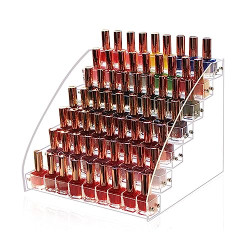 NSXAYIWE Lippenstift-Organizer, Desktop-Lippenstifthalter, Transparente Lippenstift-Aufbewahrungsbox, Kunststoff-Make-up-Aufbewahrungsvitrine Für Parfüm-Nagellack von NSXAYIWE