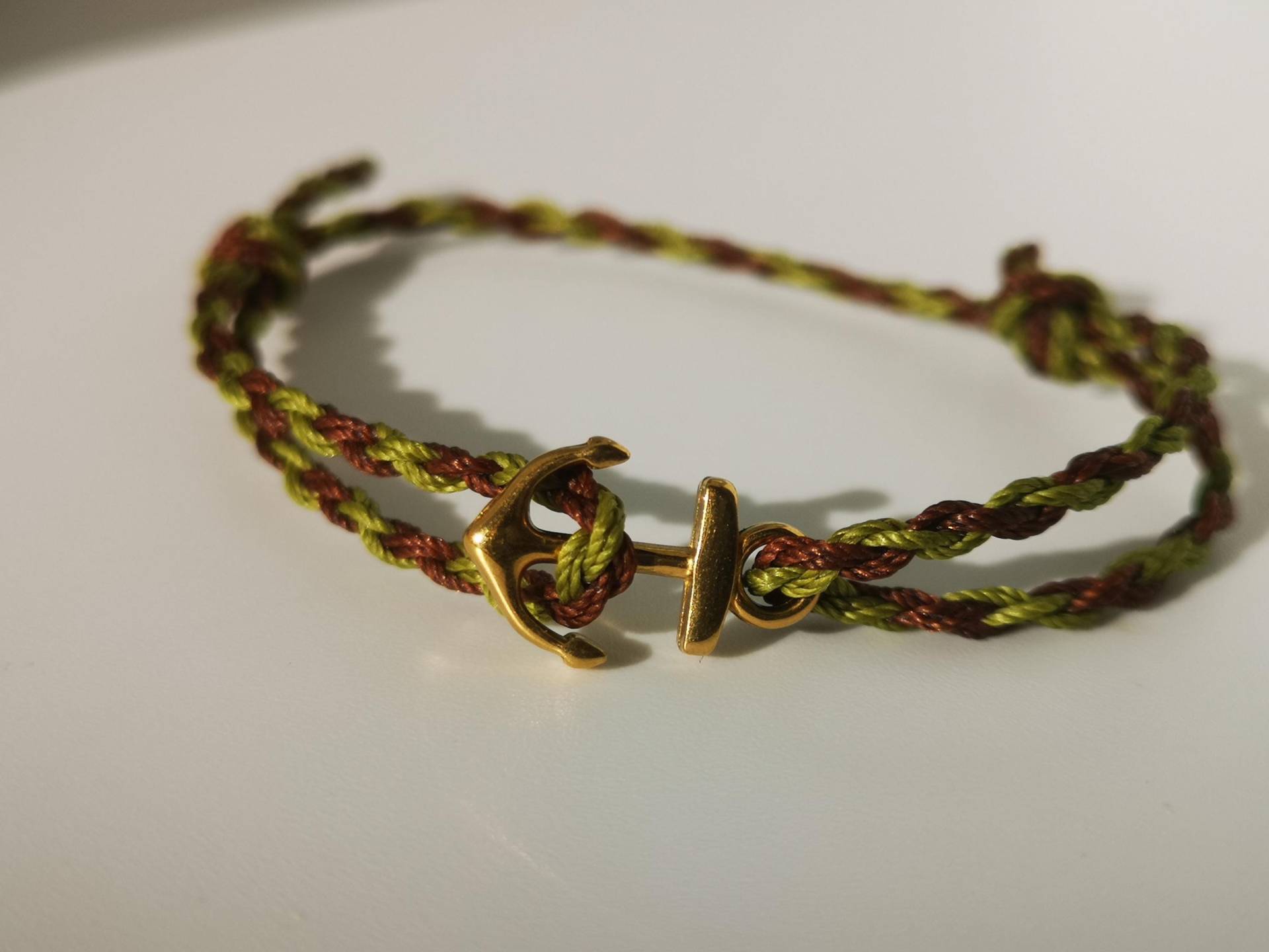 Wave Kai - Edelstahl Anker Anhänger, Maritimes Herren Armband, Handgeknüpft, Verstellbar, Geschenk Für Männer von NSmyWayDesign