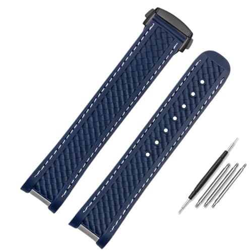 20mm 21mm Gummi -Silikon -Uhr -Gurt für Omega 300 AT150 Aqua Terra Ultra Light 8900 Stahlschnalle Blue Watchband Armbänder 20mm 21mm Gummi -Silikon -Uhr -Gurt für Omega 300 AT150 Aqua Terra Ultra Light 8900 Stahlschnalle Blue Watchband Armbänder von NTALJC