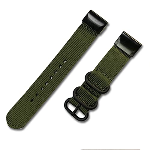 22 26mm Quick Fit Nylon Watchband Strap for Garmin Fenix 6X 6 Pro Smart Watch Easy Fit Band For Fenix 5X 5 3 3HR 935 945 Watch (Color : Orange, Size : 22mm Fenix 6 Pro) von NTALJC