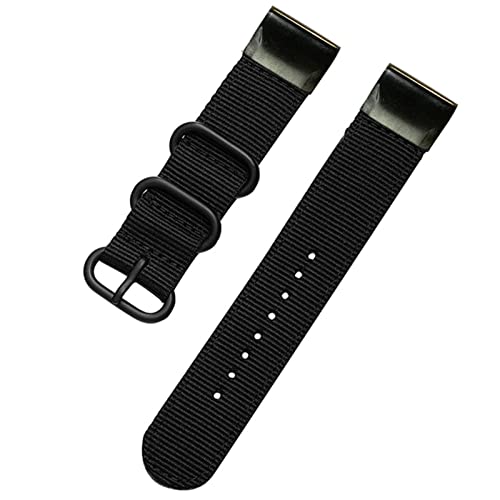 22 26mm Quick Fit Nylon Watchband Strap for Garmin Fenix 6X 6 Pro Smart Watch Easy Fit Band For Fenix 5X 5 3 3HR 935 945 Watch (Color : Orange, Size : 22mm Fenix 6 Pro) von NTALJC