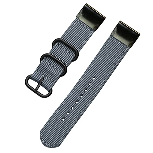 22 26mm Quick Fit Nylon Watchband Strap for Garmin Fenix 6X 6 Pro Smart Watch Easy Fit Band For Fenix 5X 5 3 3HR 935 945 Watch (Color : Orange, Size : 22mm Fenix 6 Pro) von NTALJC