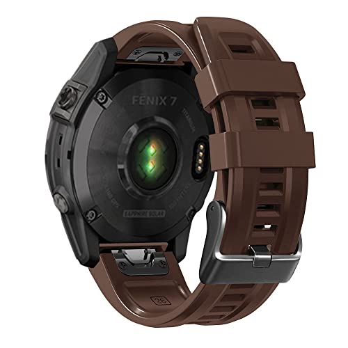 26 22MM Silicone Quick Release Watchband Strap for Garmin Fenix 7X 6X 5X 3HR Watch Easyfit Wristband Strap For Fenix 7 6 5 Watch von NTALJC