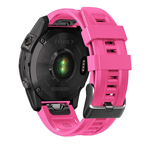26 22MM Silicone Quick Release Watchband Strap for Garmin Fenix 7X 6X 5X 3HR Watch Easyfit Wristband Strap For Fenix 7 6 5 Watch von NTALJC