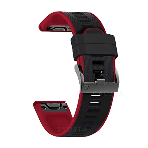 26 22mm Silicone Quick Release Watchband Strap For Garmin Fenix 6X 6 6S Pro 5X 5 Plus 3HR Enduro Smartwatch Easyfit Wrist Strap von NTALJC