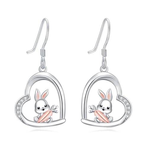 Animal Earrings Silver Cat/Panda/Dog/Owl/Butterfly/Peacock Dangle Earrings Cute Animal Jewellery Gift for Women von NTALJC