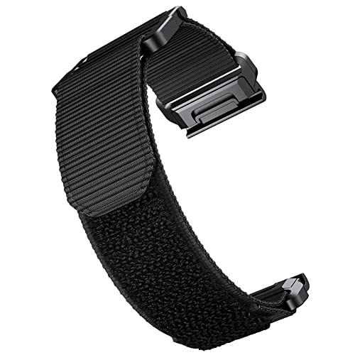For Garmin Watch Bands Compatible Fenix 7X 6X Pro GPS 5X 3HR Descent Mk1 Mk2 Titanic Velcro Strap 26mm Quick Release Nylon Canvas Strap (Color : Army green, Size : Fenix3) von NTALJC