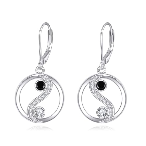 Hebelohrringe Silber Dream Catcher/Larimar/Opal/Lapis/türkisstropfen Ohrringe Juwelengeschenk für Frauen von NTALJC