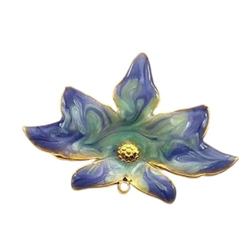 NEU 2025 Blumen Charme Schmuck machen süße süße Edelstahl Emaille Blattheize Ohrringe DIY Halskette handgefertigtes Geschenk für Sie Schmuck Fashion Accessoires kreatives Geschenk, kostenlose Größe, von NTALJC