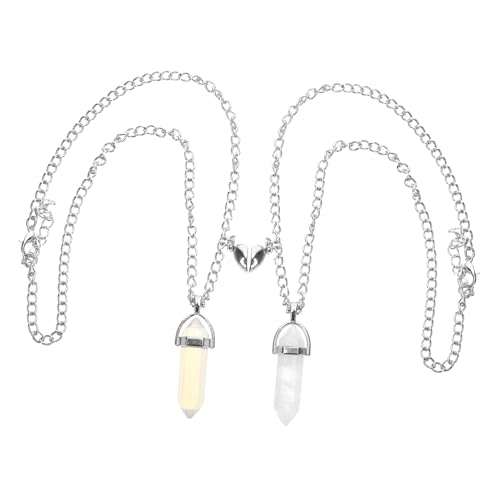 NTALJC 1 Paar Halsketten liebevoller hexagonaler Paaranhänger für haltbares und elegantes Design intim zu bieten von NTALJC