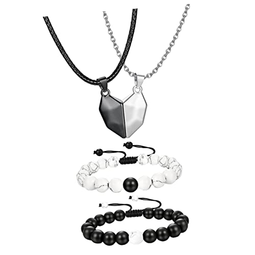 NTALJC 1 Set Heart Pendant Halskette Paar Schmuck mit sinnvollen passenden Halsketten für ihn ihre langlebige bequeme Verschleiß von NTALJC