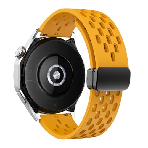 NTALJC 18 20 22mm magnetischer Silikongurt für Uhr GT 5 46mm 41 mm atmungsaktives Sportband für GT5 Pro GT4 GT3 GT2 Correa Watchbands von NTALJC