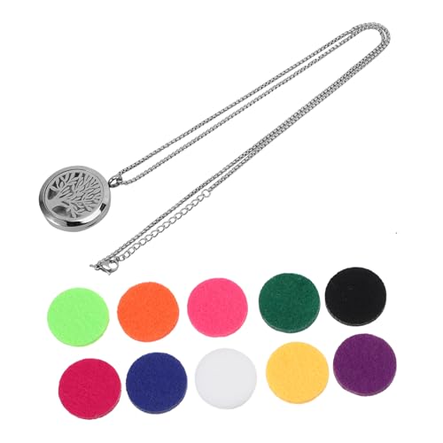 NTALJC 2 Stücke hängende Kragen ätherische Öl Anhänger Kragen Medaillon Mode Schmuck für Frauen ausgehöhlten Kragen Teppiche Parfüm Parfüm Männer und Frauen von NTALJC