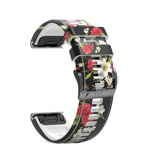 NTALJC 22 26mm Wristband Strap for Fenix 7 7X Epix/Coros VERTIX VERTIX2 Smart Watch Printed Sport Quick Release Silicone Band NTALJC 22 26mm Wristband Strap for Fenix 7 7X Epix/Coros VERTIX VERTIX2 Smart Watch Printed Sport Quick Release Silicone Band von NTALJC