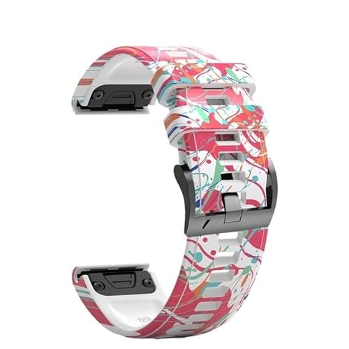 NTALJC 22 26mm Wristband Strap for Fenix 7 7X Epix/Coros VERTIX VERTIX2 Smart Watch Printed Sport Quick Release Silicone Band NTALJC 22 26mm Wristband Strap for Fenix 7 7X Epix/Coros VERTIX VERTIX2 Smart Watch Printed Sport Quick Release Silicone Band von NTALJC