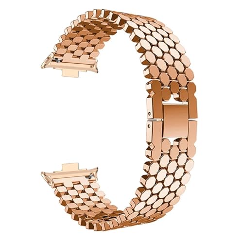 NTALJC 22 mm Edelstahlgurt für Redmi Uhr 4 Band Armband für Xiaomi Uhr 8 Pro Miband Verstellbares Metallarmband Correas Uhrengurt von NTALJC