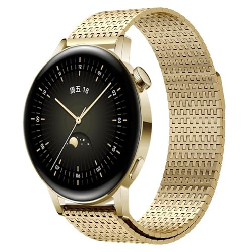 NTALJC 22mm Milanesen Uhrengurt für Uhr 4 Pro GT3 Pro 46mm GT4 46mm Luxus Magnetband Metal Metall Armband Passt die meisten 22 mm Uhren von NTALJC