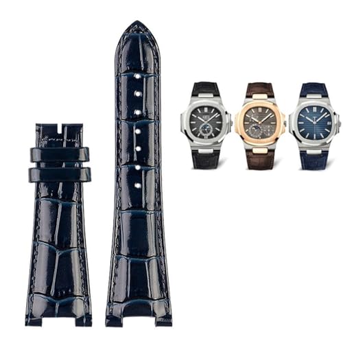 NTALJC 25-13 mm Kerle Echtes Leder-Uhren-Gurtanschluss für Patek Philippe Nautilus 5711 5726 5712g Uhrenband Armband Armband von NTALJC