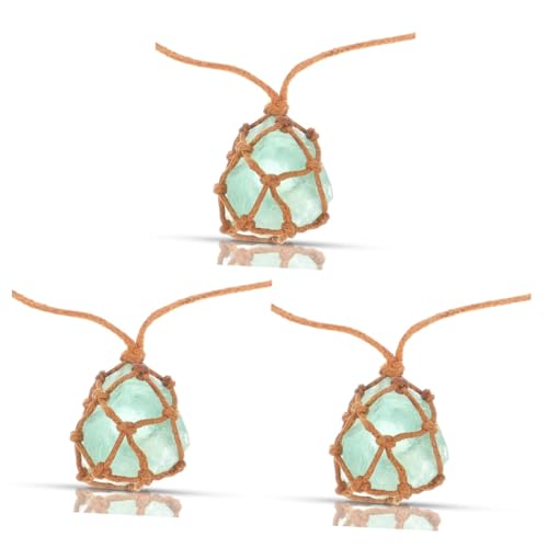 NTALJC 3 Stücke Anhänger in Fluite Dec Bleu Sarkelle Ncles für Frauen R Halsketten Grung von NTALJC