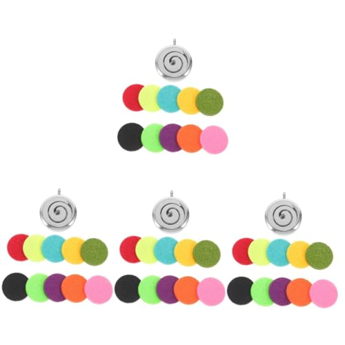 NTALJC 4 Stücke Anhänger Aromatherapie Anhänger Hängende Anhänger Edelstahl Diffusor Charmant von NTALJC