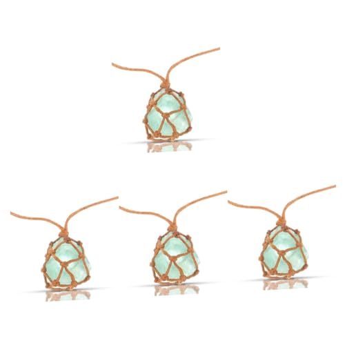 NTALJC 4 Stücke Anhänger in Fluite -Stein -Steinkragen Kernen für Frauen R vert einen Kragen Dec -Vintage -Kragen im handgefertigten Kristall in Verschleiß resistent von NTALJC