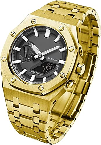 NTALJC 5 Gen/5rd GA2100 GM2100 Modus Metal Watch Bracelet Kit für GA2100/2110 Edelstahlwächer mit niedrigerem Abdeckungszubehör von NTALJC