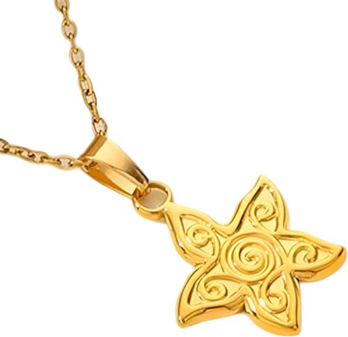 NTALJC Accessoires Halskette für Frauen, Sterling Silber Classic Star Pendant Halskette Schmuck, Sonne und Mond Halskette, Halskette Sonne und Mond von NTALJC