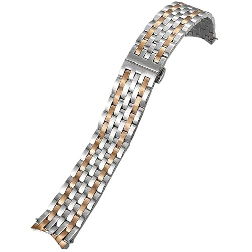 NTALJC Beobachten Sie das Armband am 19 mm gekrümmten Ende für die Serie 1853, bequeme Anti -Rust -Sicherheit T038 T038430A T038207A von NTALJC