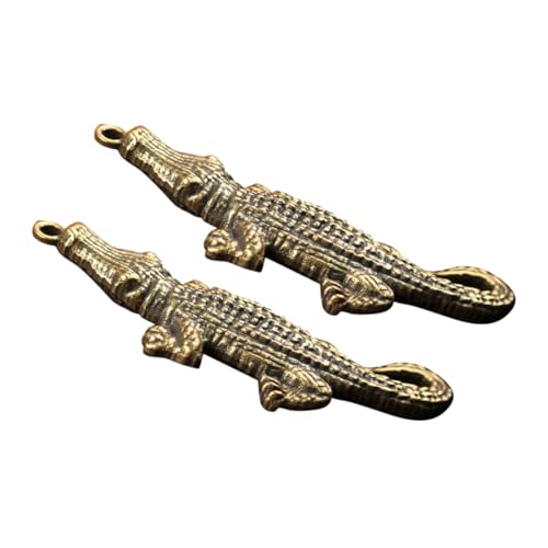 NTALJC DIY -Schmuck Kit 2pcs Messing Vintage Keychain Charms für Halskettenarmband von NTALJC