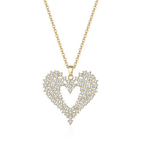 NTALJC Die geformte Halskette von Halsketten für Frauen exquisite elegante Halsklopejewelry -Handgefertigte (Metallfarbe von NTALJC