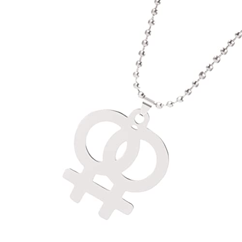 NTALJC Edelstahl Feminin astrologisches Geschlechtsymbol hohl von NTALJC