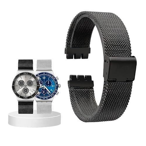NTALJC Edelstahl -Uhrband für Swatch YGS749 Sowohl Herren- als auch Damenbeobachtungsketten von NTALJC