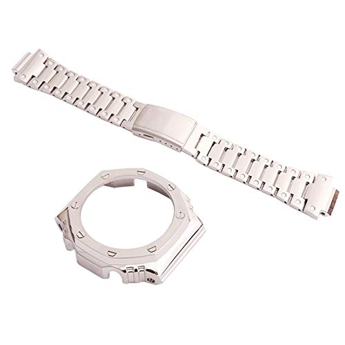 NTALJC Edelstahlgurthülle für GA2100 GA-2110 Outdoor Sports Uhr von NTALJC