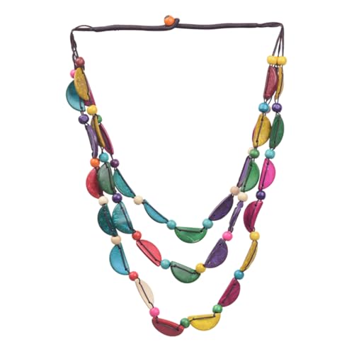 NTALJC Eleganter Hexen -Ozeanmondschmuck für Frauen Boho Multilayer Halskette von NTALJC