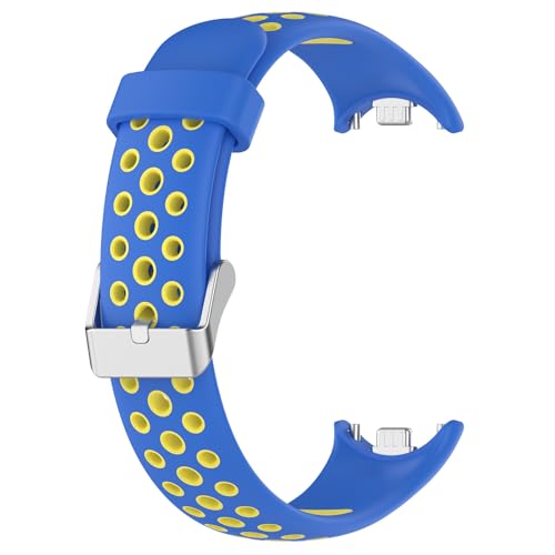 NTALJC Forxiaomiband98SiliconeWatchStraptwo-ColorbreathablesMartWatchBandReplacementBraceletforxiaomimiband8/9 Strap von NTALJC
