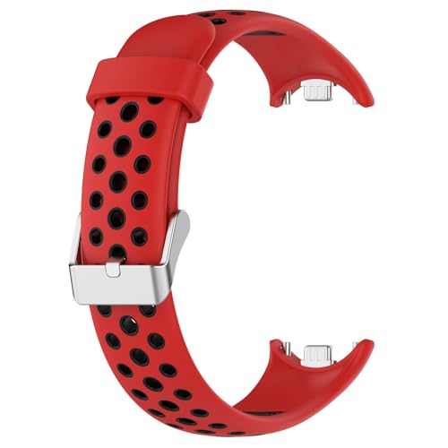 NTALJC Forxiaomiband98SiliconeWatchStraptwo-ColorbreathablesMartWatchBandReplacementBraceletforxiaomimiband8/9 Strap von NTALJC