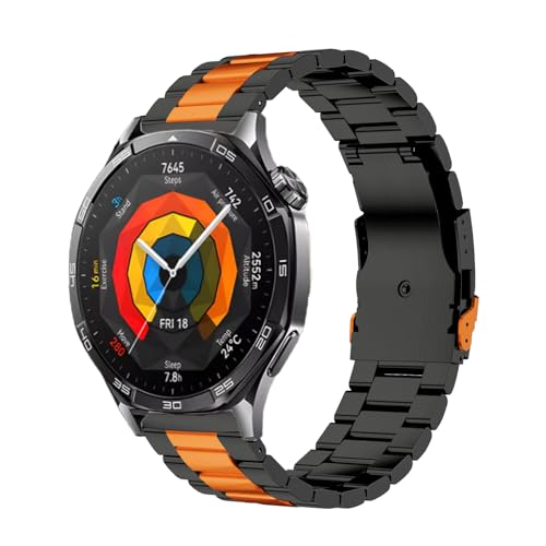 NTALJC Für Uhren GT5 46mm Metallgurt Business Armband 22 mm für Uhren GT 46 mm/GT2E/GT3 46 mm Edelstahl Uhrenbänder NTALJC Für Uhren GT5 46mm Metallgurt Business Armband 22 mm für Uhren GT 46 mm/GT2E/GT3 46 mm Edelstahl Uhrenbänder von NTALJC