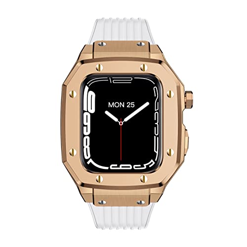 NTALJC Für die Bandreihe 44mm Männer Legierung Watch Hülle 45 mm 42 mm Metallrahmen Modifikation Mod Kit Zubehör für die IWATCH -Serie 8 7 6 5 4 SE Cover von NTALJC