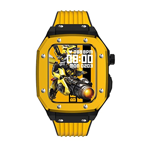 NTALJC Für die Bandreihe 44mm Männer Legierung Watch Hülle 45 mm 42 mm Metallrahmen Modifikation Mod Kit Zubehör für die IWATCH -Serie 8 7 6 5 4 SE Cover von NTALJC