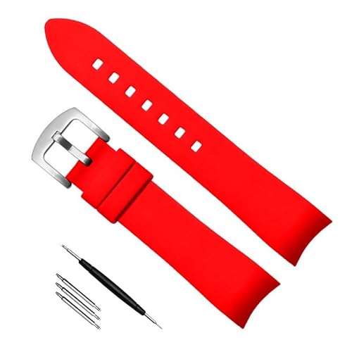 NTALJC Gebogenes Endgummi -Gurt für Omega -Uhr -Gurtarmband für Tissot von NTALJC